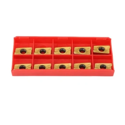 Image of 10Pcs Carbide Inserts Cutter APMT1604 Milling Cemented Lathe Turning Tool 15 50HRC Hardness for Processing Steel Stainless