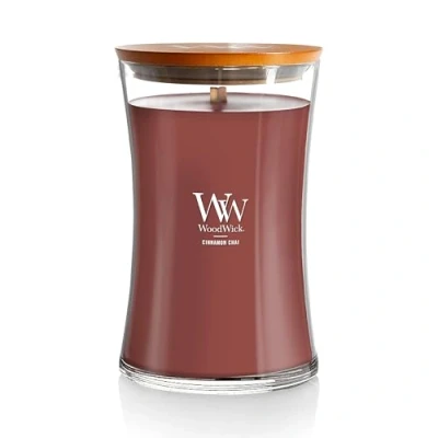 Image of WoodWick Scented Candle Large Cinnamon Chai 18 cm / ø 10