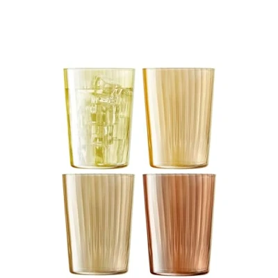Image of LSA Gems Tumbler 560ml Assorted Amber Set Of 4