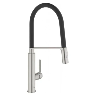 Image of GROHE Feel Single Lever Sink Mixer 1/2&quot; Supersteel 32670DC2