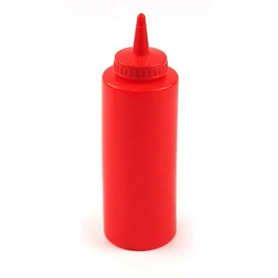 Image of Beaumont 12oz Squeeze Bottle Red Garnish sauces Drizzle