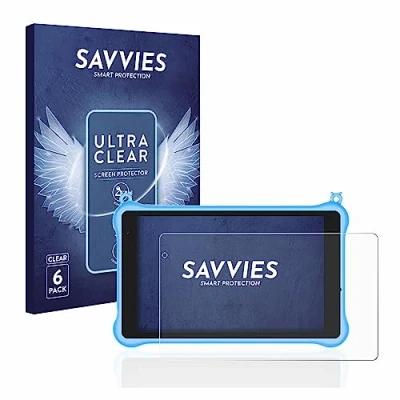 Image of Savvies 6 Pack Screen Protector compatible with Blackview Tab 5 Kids Protection Film Clear