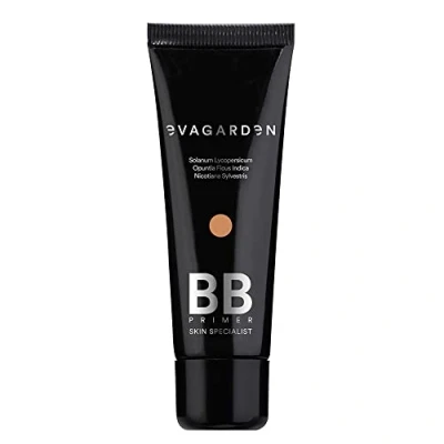 Image of EVAGARDEN BB Primer Gives Your Complexion Smooth and Luminous Appearance Effectively Hydrates, Refines Protects Fluid Creamy Texture Uniforms Skin 298 Caramel 1.01 oz