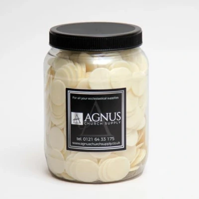 Image of Jar of Altar Bread White 1 1/8&#039;&#039;, 1000 Wafers Premium Communion Wafers, People&#039;s Bread, and Hosts for Church Services&quot;