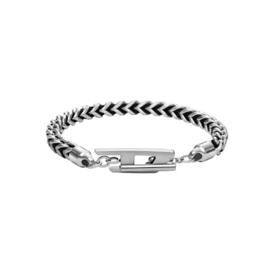 Image of Diesel Men&#039;s Chain Bracelet Silver Stainless Steel Bracelet, DX1540040