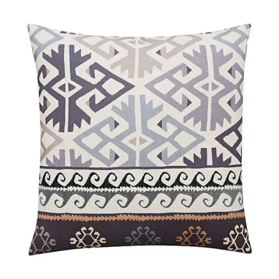 Image of Morris &amp; Co Crown Imperial Cushion 50 x 50cm Charcoal and Linen