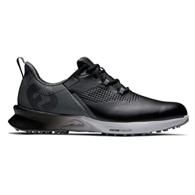 Image of FootJoy Mens Fj Fuel Golf Shoe, Black Charcoal Silver, 7 UK EU