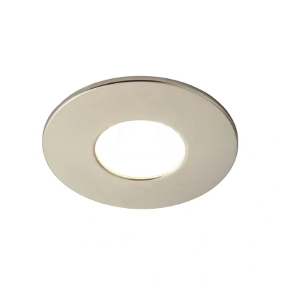 Image of Spa Rhom LED Fire Rated Downlight 8W Dimmable IP65 Tri Colour CCT Satin Nickel