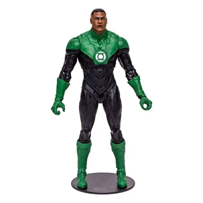 Image of McFarlane Toys, 7 Inch DC Endless Winter Green Lantern (John Stewart) Action Figure with 22 Moving Parts, Collectible Unique Character Card Ages 12+