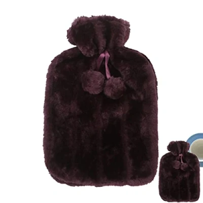 Image of Voiakiu Hot Water Bottle, 2L PVC Bag for Neck, Shoulder Pain and Hand Feet Warmer, Menstrual Cramps, Compress Cold Therapys(Hot Bottle not Included)