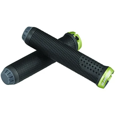 Image of Spank Spike 33 Unisex Adult Bike Handles Grips, Black/Green