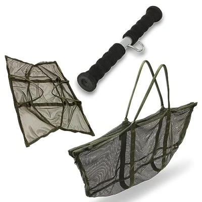 Image of NGT Carp Deluxe Weigh Sling System Stink Bag Fishing Tackle + Bar