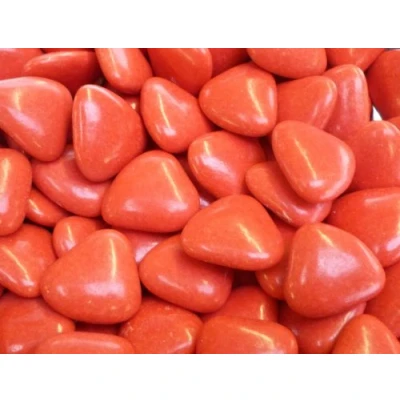 Image of Mini Red Heart Chocolate Dragees 1 Kilo Box