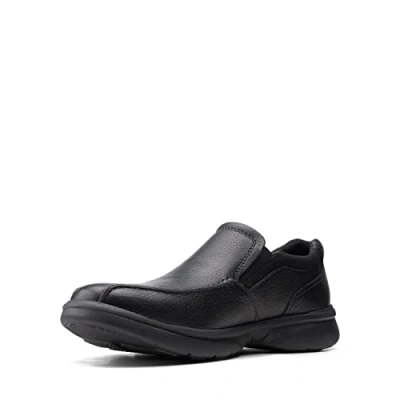 Image of Clarks Men&#039;s Bradley Step Loafer, Blk Tumbled Lea, 9.5 UK