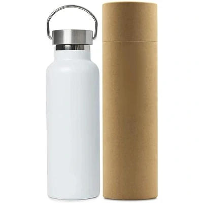Image of MantraRaj 500ml Insulated Stainless Steel Water Bottle Reusable and Eco Friendly Double Wall Vacuum 12 Hours Hot/24 Cold for Work, Travel, Gym Sports Leakproof Drinking Flask (White)