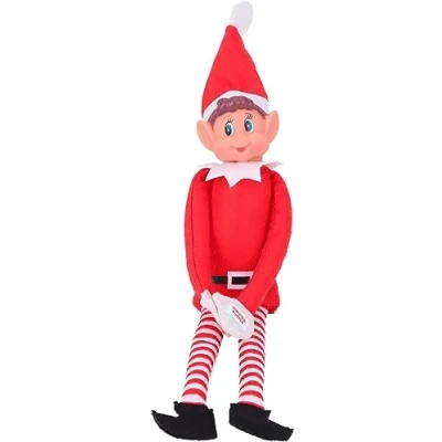 Image of Elves Behavin&#039; Badly 32cm Elf Felt Doll With Vinyl Head And 14 Different Sound Effects 1 At Random