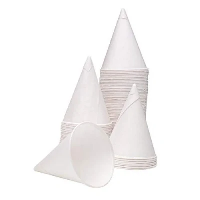 Image of 4oz Water Drinking Cone Cup White (Pack of 5000) ACPACC04