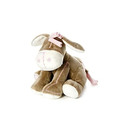 Image of Mousehouse Gifts Adorable Plush Donkey Stuffed Animal Soft Toy Baby Shower Christening Gift (Pink)