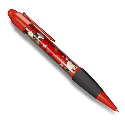 Image of Destination Vinyl ltd Beautiful and comfortable Red Ballpoint Pen (Black Ink) Japanese Art Flowers Fun #2664