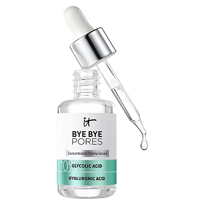Image of IT Cosmetics Bye Pores Concentrate Derma Serum, Boosts Moisture to Soften and Refine Skin&#039;s Texture