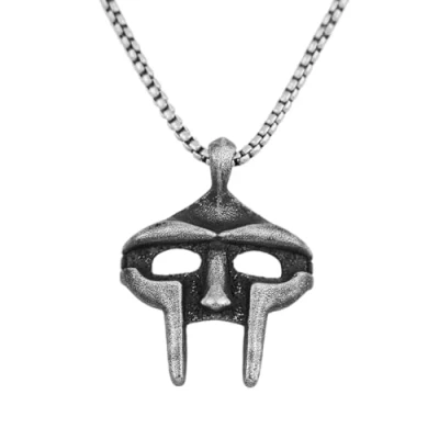 Image of XLTEAM Casual Necklace Pendant Punk Vintage MF Doom Mask Necklaces For Men Women Egyptian Pharaoh Fashion Amulet Party JewelleryBirthday Gift