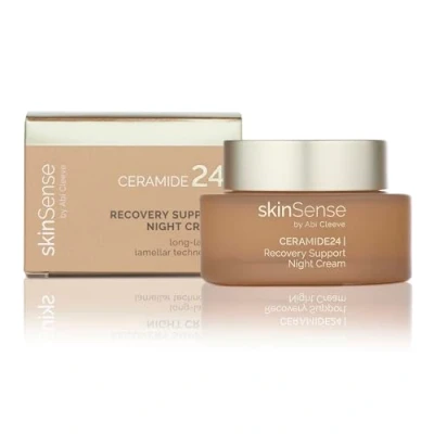 Image of SkinSense Ceramide24 Recovery Support Night Cream 50ml, Anti Ageing Moisturiser for Mature Skin, Skin Ritual Cream, Repairing Lotion