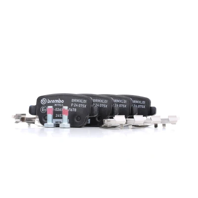Image of 1445214, 1585939, 7G9N2M008AA, 7G9N2M008AB, 7G9N2M008AC Brake pad set BREMBO P 24 075X FORD: MONDEO 4 Turnier, Focus 2,
