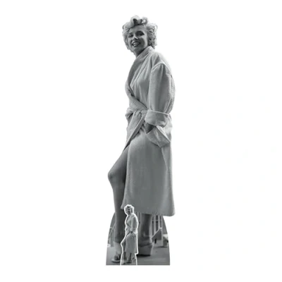 Image of Star Cutouts SC2382 Marilyn Monroe Bathrobe Cardboard Cutout With Mini