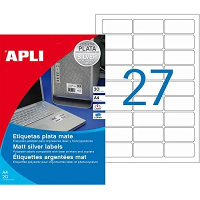 Image of APLI 10070 Labels, 20 Sheets