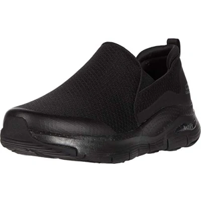 Image of Skechers Men&#039;s Arch Fit Banlin Trainers,Black Mesh/Black Synthetic/Trim,9 UK