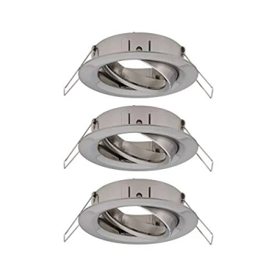 Image of Paulmann 92485 Choose luminaire spot swivelling max. 3x10 watt Ceiling Spotlight Brushed Iron recessed lamp Aluminium
