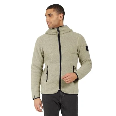 Image of Didriksons Bror Full Zip Men&#039;s Fleece &amp; Midlayer Functional Shirt Cosy Pile Jacket Green