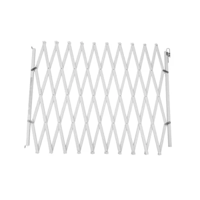 Image of Bettacare Expandable Pet Barrier XL, 60cm 230cm, White, Wooden, Retractable Dog Safety Gate, for Puppy and