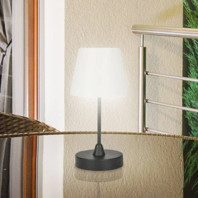 Image of Briloner Campi LED table lamp, rechargeable battery, dimmable, black