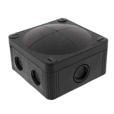 Image of Wiska Combi 407 BK Polypropylene 95 x 60mm Enclosure Black IP66 10105601