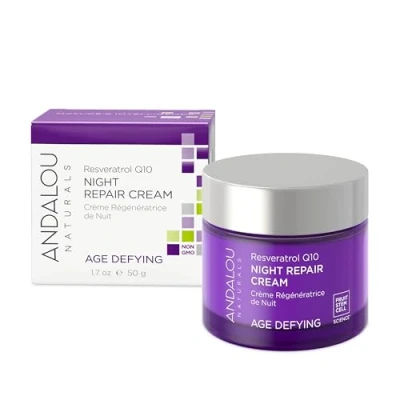 Image of Andalou Resveratrol Q10 Night Repair Cream 50 ml