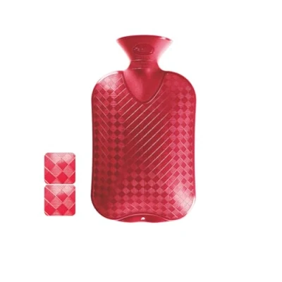 Image of Fashy 2.0 Litre Cranberry Plain Hot Water Bottle