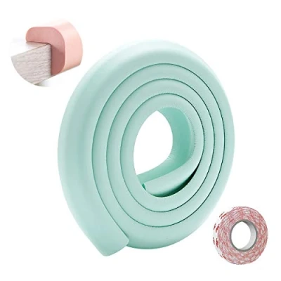Image of SONARIN Baby Safety Edge &amp; Corner Guards,2M/6.6ft Protectors Furniture Table L Shape with Strong Adhesive Tape,Colorful Child Protection(Light Green)