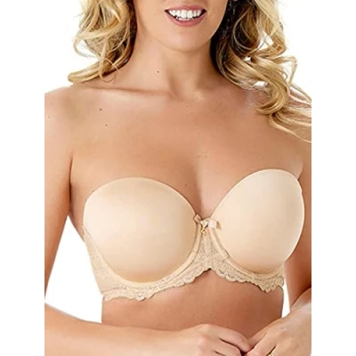 Image of Gossard Women&#039;s Superboost Lace Strapless Bra, Beige, 30I