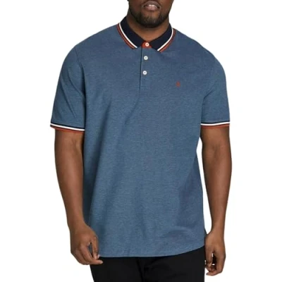 Image of Jack &amp; Jones Jjepaulos Polo shirt, Men&#039;s, Size: 3XL, Denim blue detail:ps