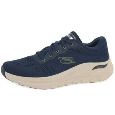 Image of Skechers Men&#039;s Arch Fit 2.0 Sneaker, Navy Mesh Synthetic, 7 UK