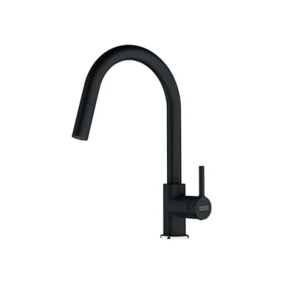 Image of Franke 115.0626.055 Lina pull out onyx Tap for Kitchen Sink spout 115.0626