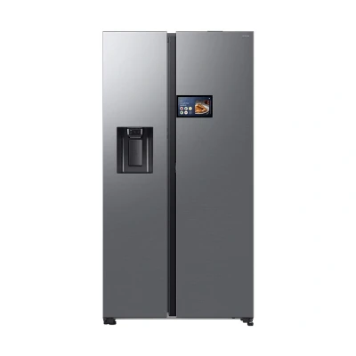 Image of Samsung RS90F64EDTEU Series 9 AI Home Smart American Fridge Freezer Silver