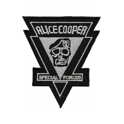 Image of Alice Cooper Special Forces Patch Badge Embroidered Iron on Applique Accessory