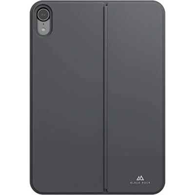 Image of Black Rock Kickstand Cover Case Suitable for Apple iPad Mini 6th Generation 2021 8.3 Inch I Smart Case, Magnetic Tablet Protective (Black)