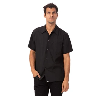Image of Chef Works Kcbl Blk Black Utility Cook Shirt, Size XL