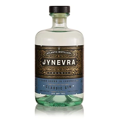 Image of Atlantic Distillery Organic Jynerva Gin 70cl 40% ABV. Produced and Bottled in Cornwall