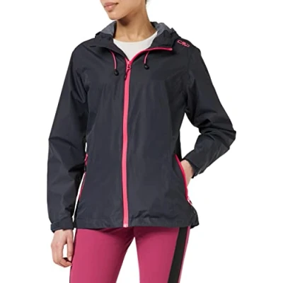 Image of CMP Woman Jacket FIX HOOD Waterproof jacket, Women&#039;s, Size: 48, Antracite/gloss