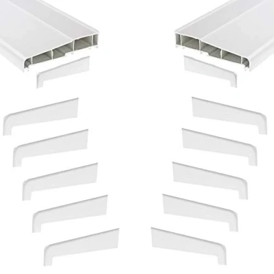Image of 5 x Pair of White 180mm Window Cill End Caps Suitable for Many Manufacturers uPVC cills