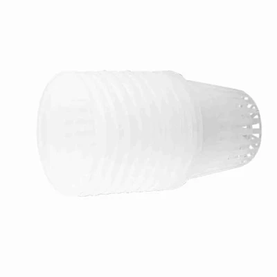 Image of 10pcs Heavy Duty Hydroponic Planting Mesh Pot Net Plastic Basket Garden Plant Grow Cup Clone Gardening Use(White)